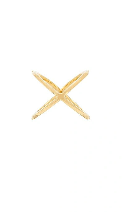 Shop Elizabeth And James Windrose Pave Ring In Yellow Gold