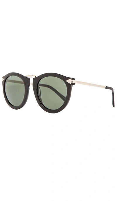 Shop Karen Walker Harvest In Black. In Black & Gold