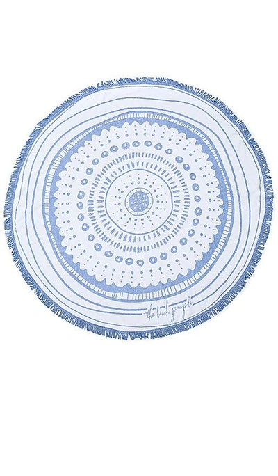 Shop The Beach People The Wategos Round Towel In Baby Blue