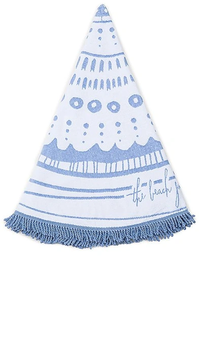 Shop The Beach People The Wategos Round Towel In Baby Blue