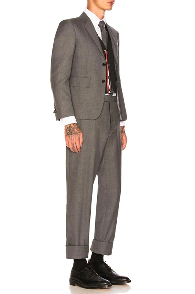 Shop Thom Browne Classic Wool Suit In Medium Grey