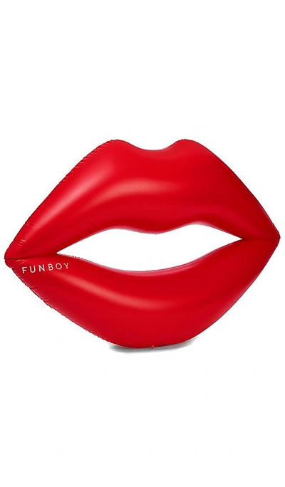 Funboy The Lips Pool Float In Red