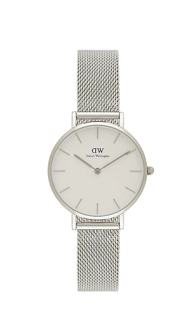 Shop Daniel Wellington Petite Sterling 32mm Watch In Silver