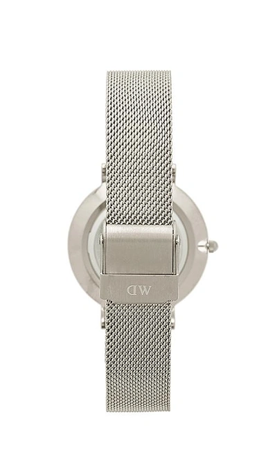 Shop Daniel Wellington Petite Sterling 32mm Watch In Silver