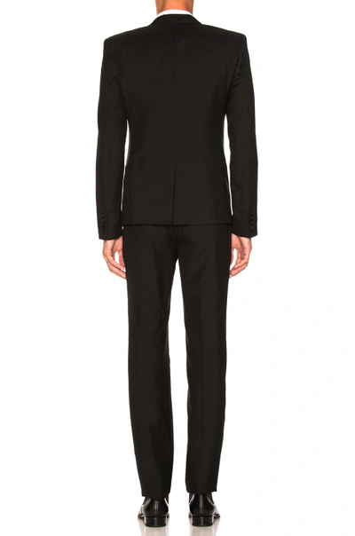 Shop Saint Laurent Gabardine Suit In Black