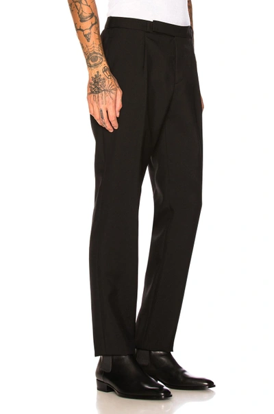 Shop Saint Laurent Gabardine Suit In Black