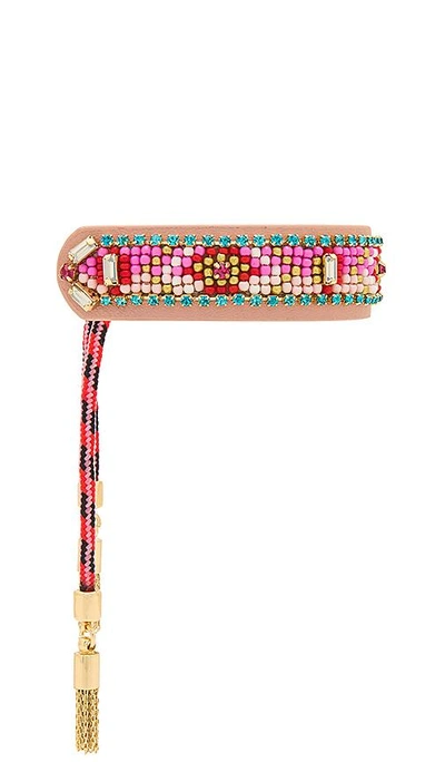 Shop Rebecca Minkoff Patterned Seed Bead Friendship Bracelet In Pink. In Pink Multi