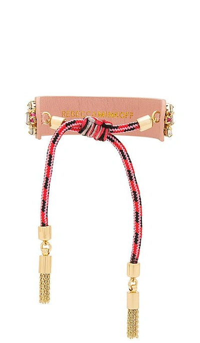 Shop Rebecca Minkoff Patterned Seed Bead Friendship Bracelet In Pink. In Pink Multi