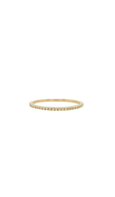 Ef Collection 14k Gold Diamond Eternity Stack Ring In Gold