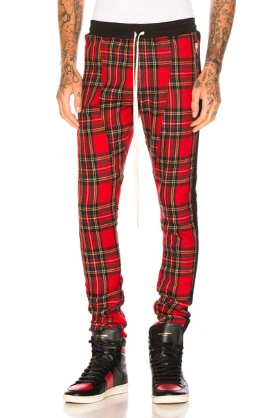 Shop Fear Of God Tartan Wool Plaid Trousers In Red,checkered & Plaid