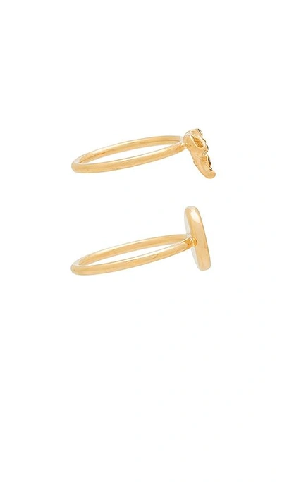 Shop Marc Jacobs Charm Ring In Metallic Gold