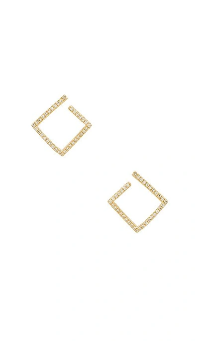 Shop Sachi Staple Huggie Earrings In Metallic Gold