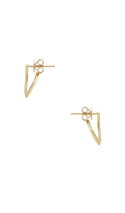 Shop Sachi Staple Huggie Earrings In Metallic Gold