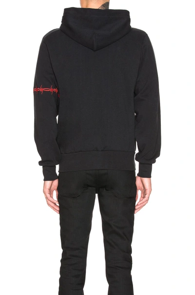 Shop Warren Lotas Zip-up Fleece Hooded Sweatshirt In Black
