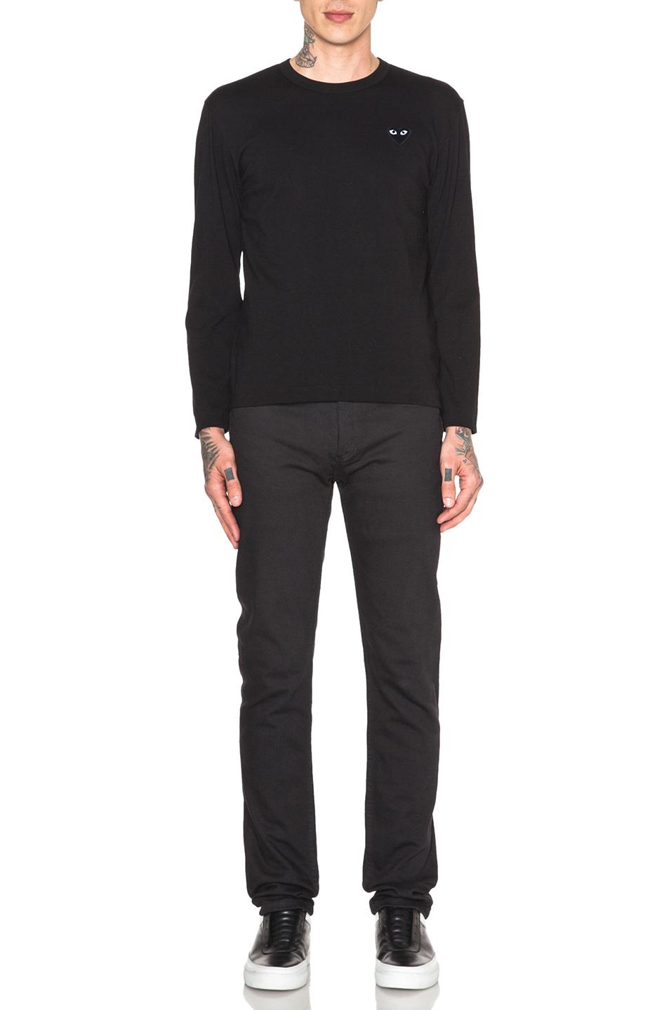 cdg black long sleeve