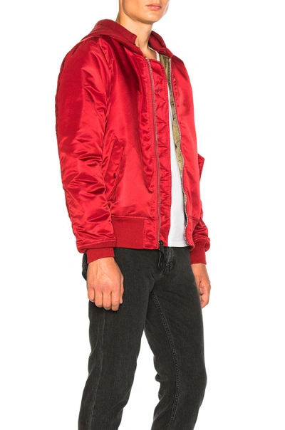 Shop Alpha Industries Ma 1 Natus In Commander Red