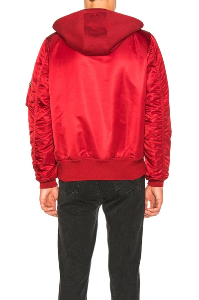 Shop Alpha Industries Ma 1 Natus In Commander Red