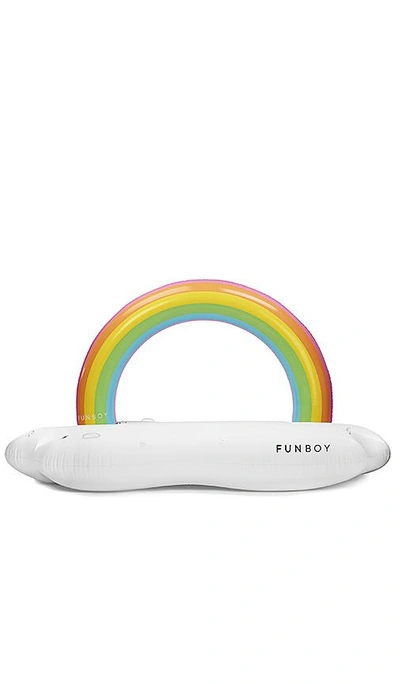 Shop Funboy Rainbow Cloud Daybed In White & Multi