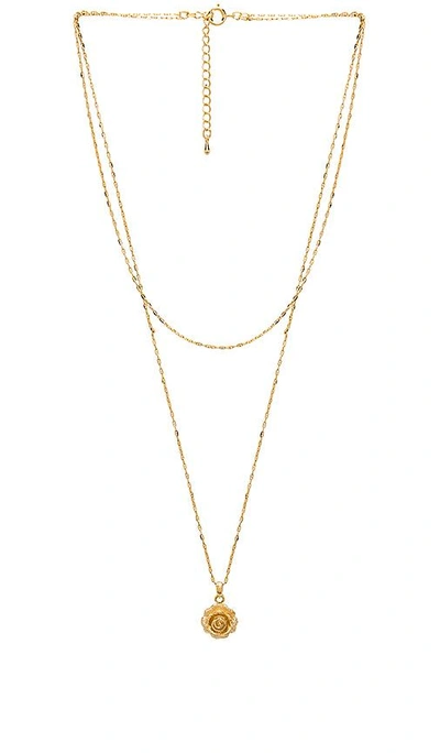 Shop Five And Two Carmen Necklace In Metallic Gold.