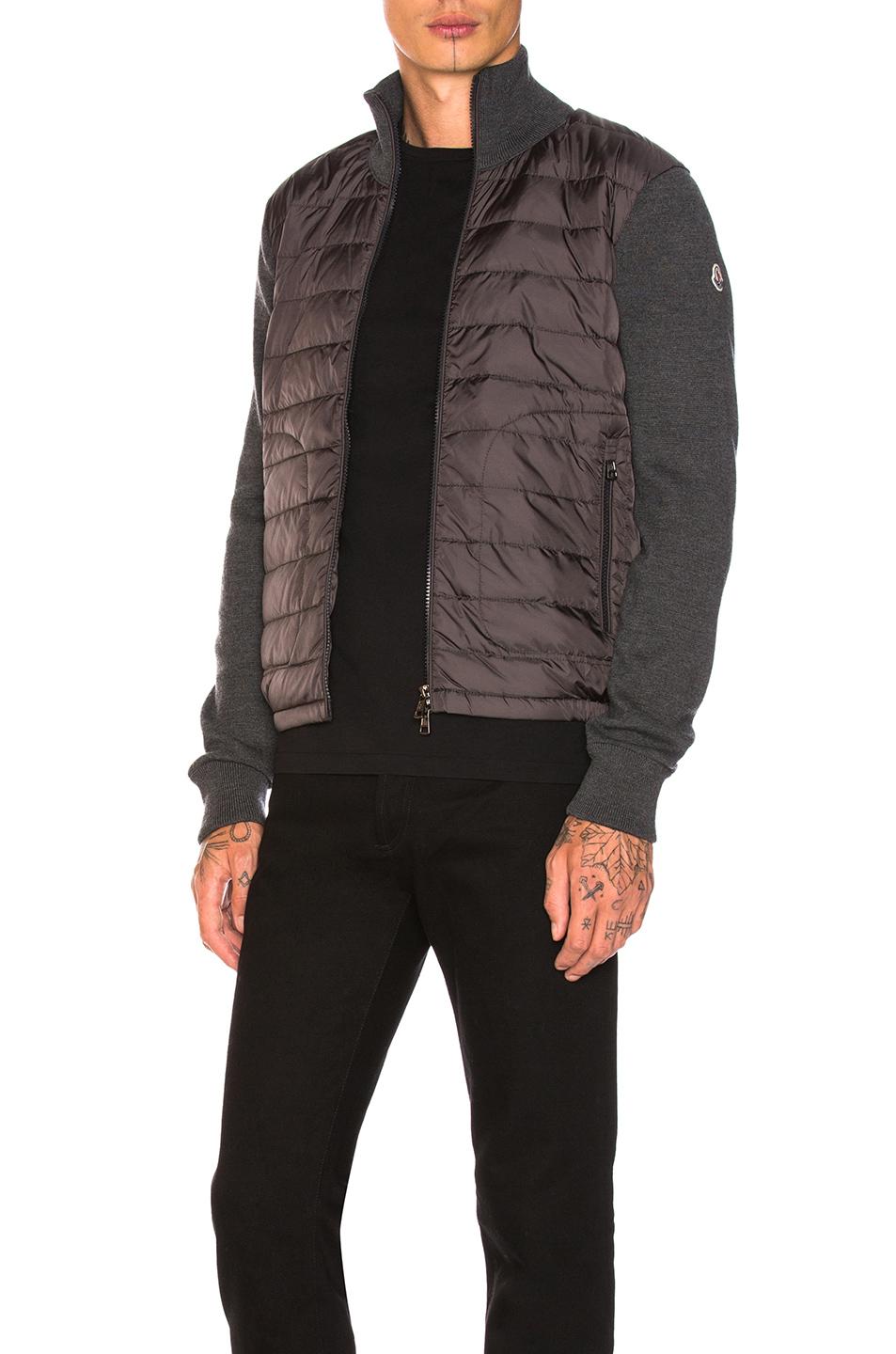 Moncler Cardigan Sweater In Gray | ModeSens