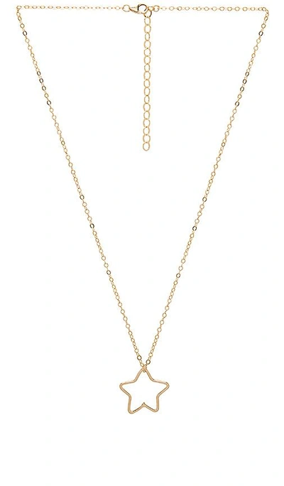 Shop Paradigm Star Necklace In Metallic Gold