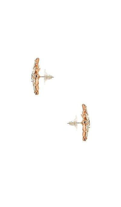 Shop Jennifer Behr Eva Earrings In Metallic Copper