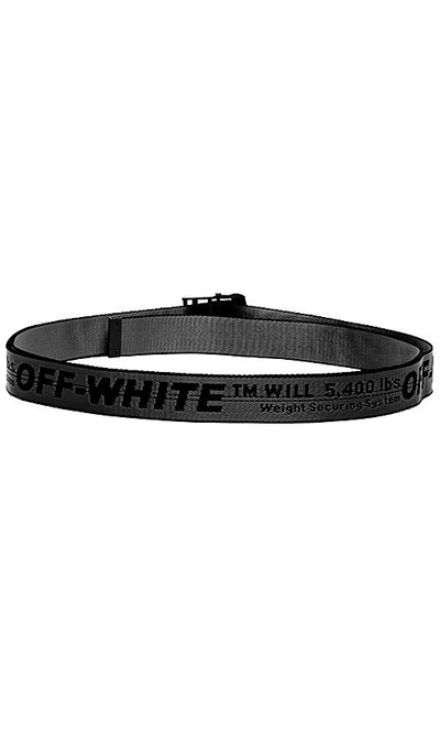 Shop Off-white Industrial Belt In Black