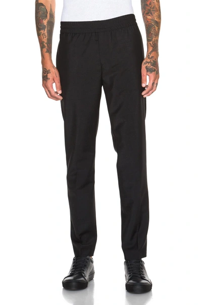 Shop Acne Studios Ryder Cropped Trousers In Black