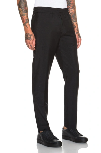 Shop Acne Studios Ryder Cropped Trousers In Black