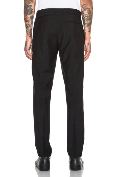 Shop Acne Studios Ryder Cropped Trousers In Black