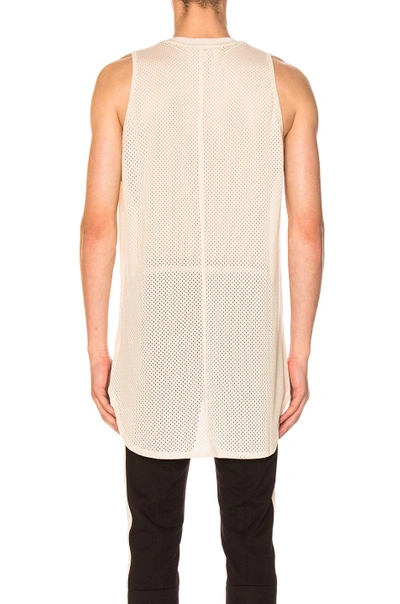 Shop Fear Of God Mesh Tank In Neutrals