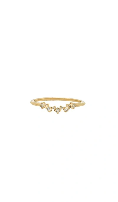 Shop Sachi Curved Band Ring In Gold
