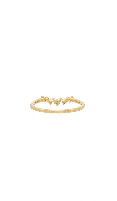 Shop Sachi Curved Band Ring In Gold