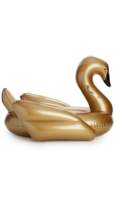 Shop Funboy Inflatable Swan Pool Float In Gold