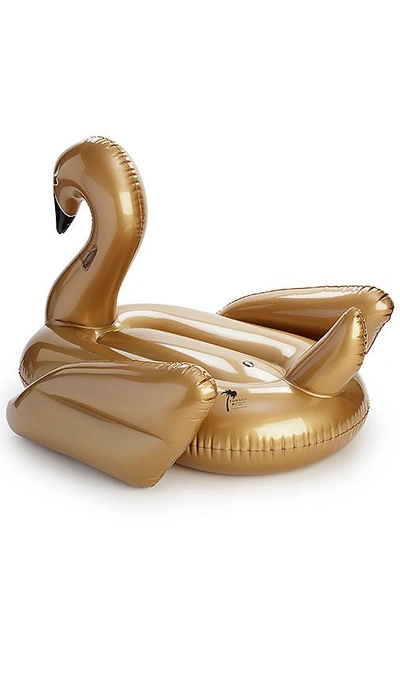 Shop Funboy Inflatable Swan Pool Float In Gold