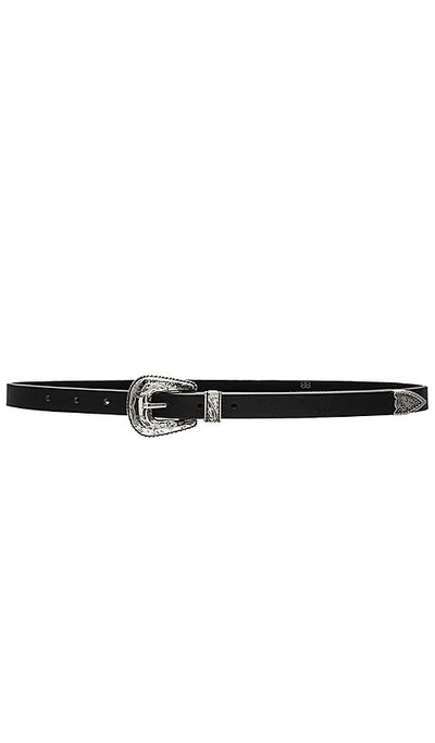 Shop B-low The Belt Baby Frank Belt In Black & Silver