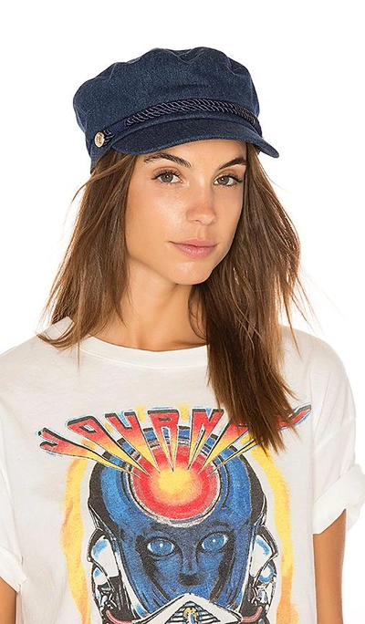 Shop Hat Attack Emmy Cap In Blue. In Denim