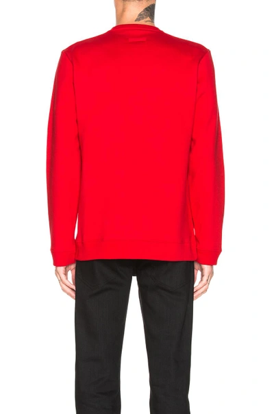Shop Raf Simons Crewneck Sweatshirt In Red