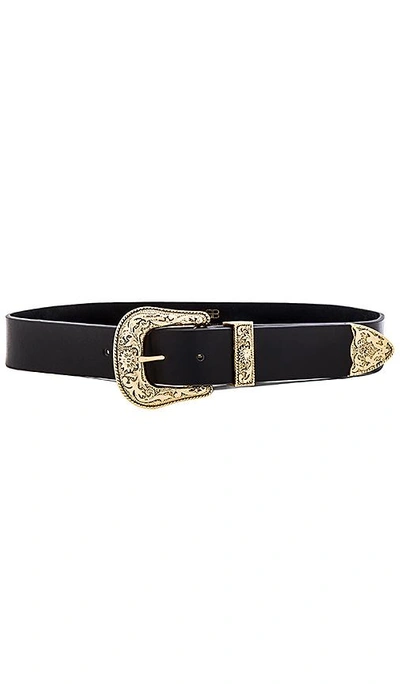 Shop B-low The Belt Frank Belt In Black & Gold