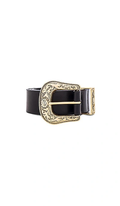 Shop B-low The Belt Frank Belt In Black & Gold