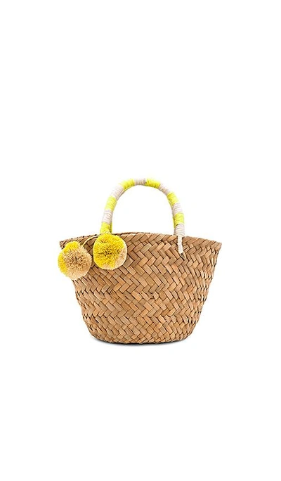 Shop Kayu Mini St. Tropez Tote In Beige