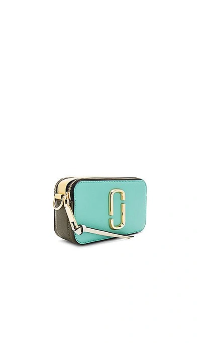 Shop Marc Jacobs Snapshot Bag In Turquoise