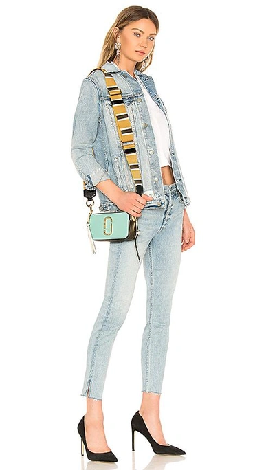 Shop Marc Jacobs Snapshot Bag In Turquoise