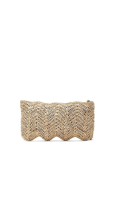 Shop Florabella Avon Clutch In Almond Silver