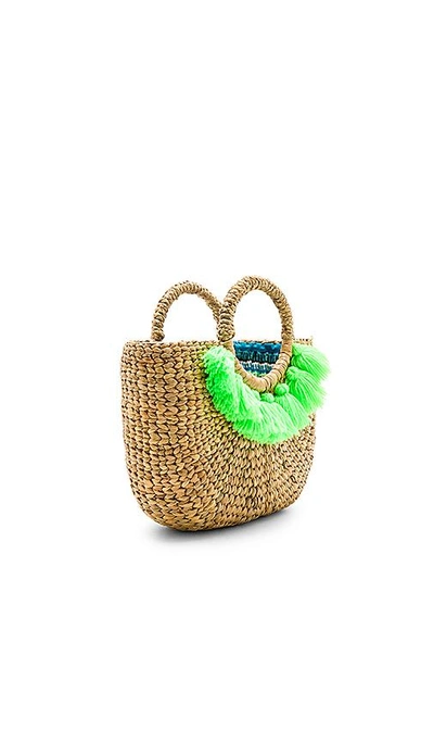 Shop Jadetribe Basket Mini 7 Tassel In Tan