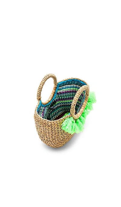 Shop Jadetribe Basket Mini 7 Tassel In Tan