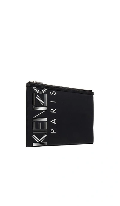 Shop Kenzo A4 Pouch In Black