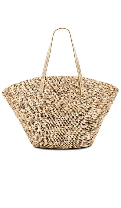 Shop Florabella Sapelo Tote In Almond Silver