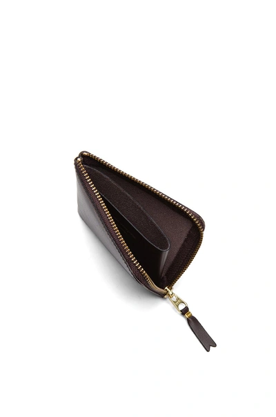 Comme Des Garçons Small Zip Wallet In Brown