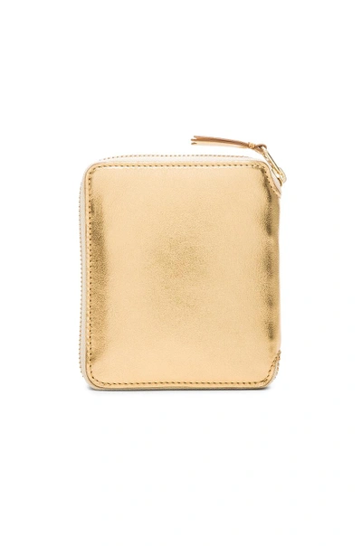 Shop Comme Des Garçons Gold Line Zip Wallet